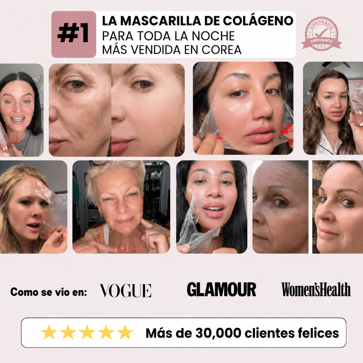 Mascarilla de colágeno