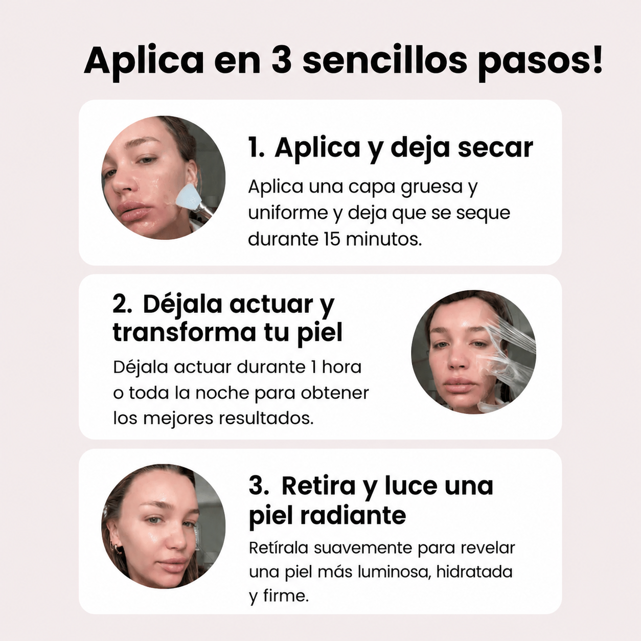 Mascarilla de colágeno